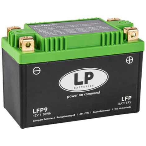 Batterie moto Landport Lithium LFP14 12.8v 4AH 240A YTX12-BS YTX14-BS YB14L-A2 (1/4)