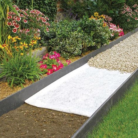 Tessuto geotessile in polipropilene termofuso bianco 10x1m - Nortene