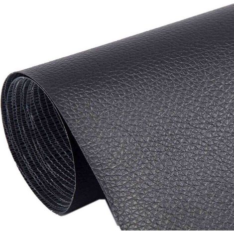 Kit de réparation de cuir pour canapés, 50 x 137 cm - JINFGERNE - Adhésif pour réparer facilement déchirures sur meubles, sièges auto, vestes et chaussures, durable et esthétique (1/5)