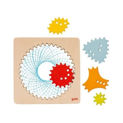 Stencil in legno Goki Spirograph (1/2)