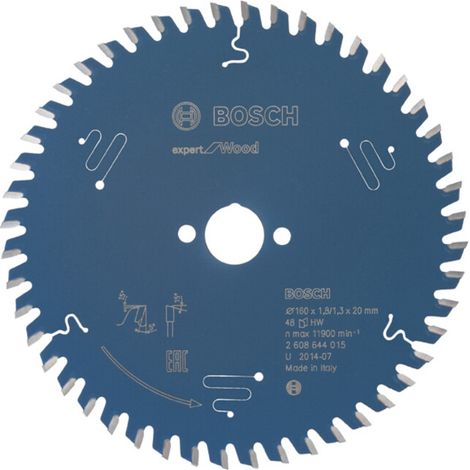 Lame de scie circulaire Bosch Expert Wood 2608644015 160x1,9x20 48Z
