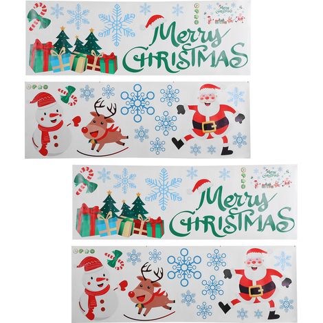 2 Rouleaux Décoratifs Auto-Adhésifs Amovibles pour Vitrine – Stickers de Noël pour Fêtes & Décorations de Fenêtre (1/5)