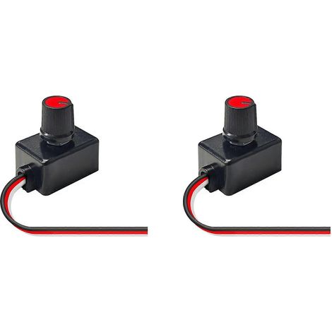 Lot de 2 variateurs universels 12-24 V pour rubans LED (éclairage intérieur de camping-car, éclairage de plafond de camion). (1/5)