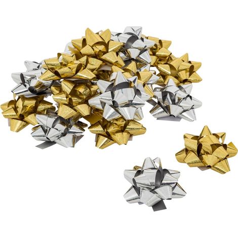 Lot de 15 ou 20 étoiles de bolduc holographique - Feeric lights & christmas (1/5)