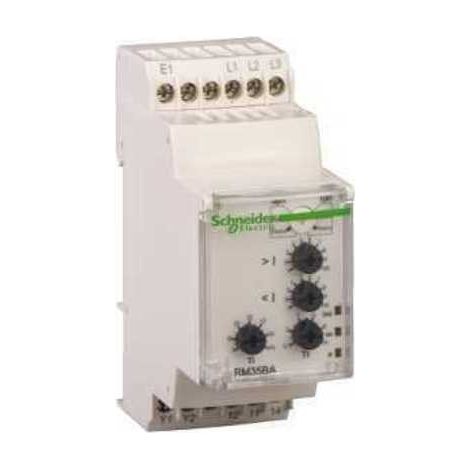 Relé de control de tensión trifásico modular, 5 a, 2 nanc, 120...277 v ca - RM35UB3N30