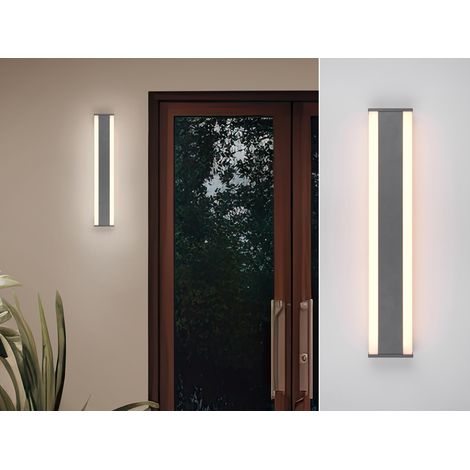 LED Außenwandleuchte DAWSON Up and Down Lichteffekt, Anthrazit 60cm lang
