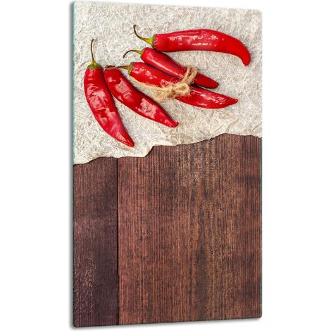 GLASPLATTE, TISCHPLATTE 30x52 CHILLI (1/5)