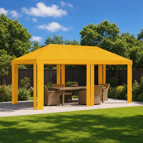 Teenpull – Pavillon Abdeckung 6 x 3 m Gelb Polyester 190 gsm (1/5)