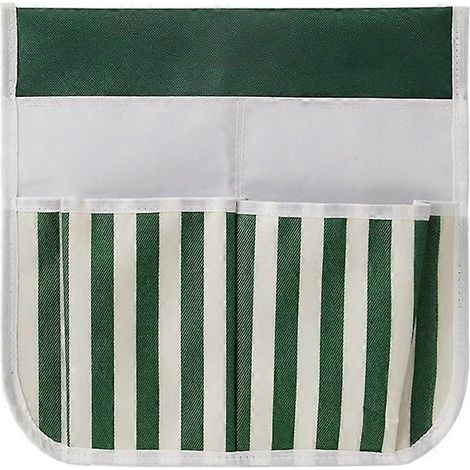 Banc de jardin à genoux, sac de rangement latéral suspendu, sac de rangement pour outils de jardin, 32 x 31,5 cm (vert) (1/5)