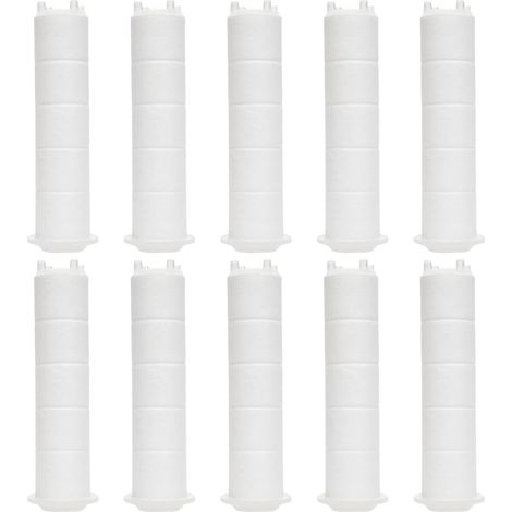 10 Pièces Filtre Pommeau de Douche,Filtre Douche en Coton PP de Douchette Anti-calcaire Amovible pour Douchette (9,1 x 2,3 cm) (1/5)