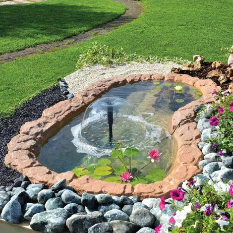 Laghetto Artificiale Roccia a Bordo Largo 220x130x42 cm 320 Litri (1/2)