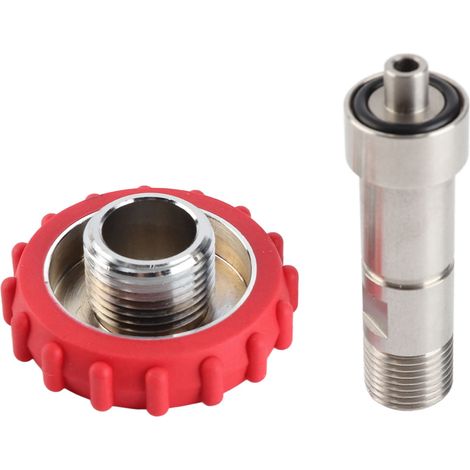 Adaptateur CO2 G5/8 vers M16x1.5 Toivize Acier Inoxydable pour Recharge Bouteille Gaz SodaStream et Distributeurs Pro (1/5)