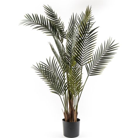 Palma con vaso, pianta artificiale decorativa verde da 150 cm per interno