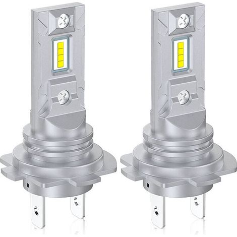 Ulisem 2 Stück H7 LED-Autoscheinwerferlampen 1:1 12 V 4000 lm 6000 K weißes Licht, Plug & Play, superhelle Mini-Größe für effiziente Wärmeableitung (1/4)