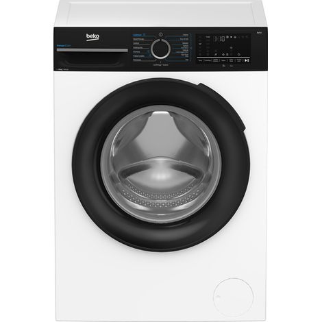 Beko b300 BMWEP10149DB lavatrice 10kg, Classe A-30%, Bianco, Motore Inverter 1400 giri, Display touch, Oblò nero, EnergySpin™, Vapore