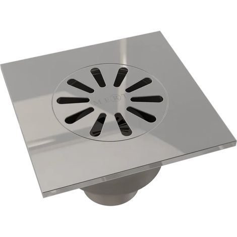 Edelstahl Bodenablauf Ablaufrinne Dusch Ablauf 15x15 cm Duschrinne Badablauf Siphon (1/2)