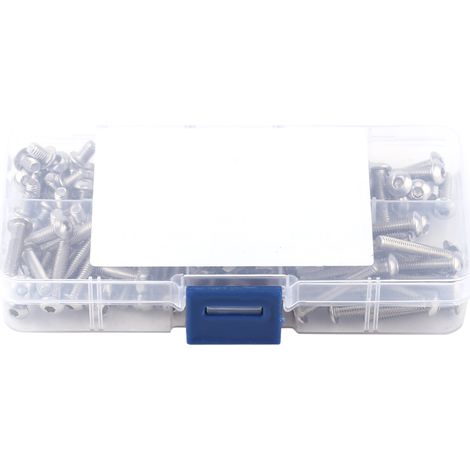 170pcs M4 Stainless Steel SS304 Hex Socket Button Head Screws Bolts and Nuts Assorted Set