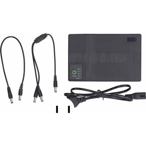 Alimentation sans interruption UPS 10400mAh, sorties multiples 5V/9V/12V/15V/24V, prise US, large tension d'entrée 85-265V (1/5)