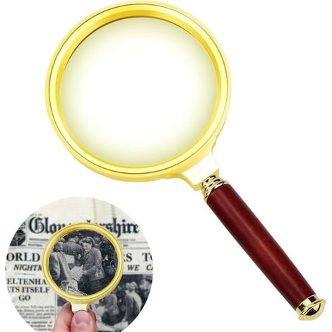 Loupe grossissante 10x, loupe de poche - loupe professionnelle pour la lecture - grande loupe de lecture - lunettes de lecture (1/5)