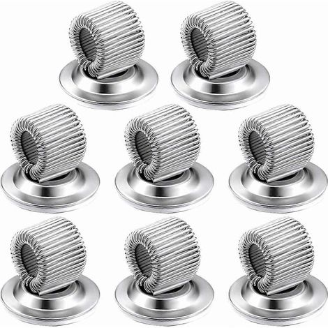 Lot de 8 clips porte-stylos en acier au manganèse, auto-adhésifs, pour ranger vos crayons.