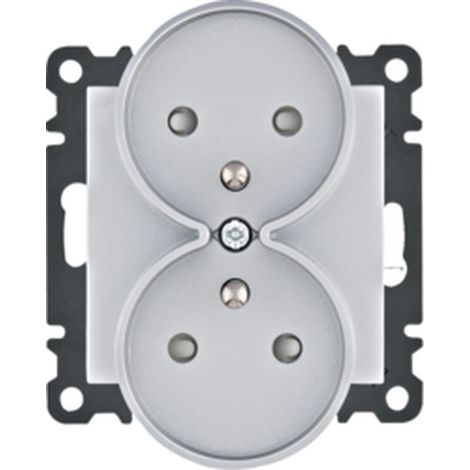 prise électrique Hager wl1342 double 16A encastrable