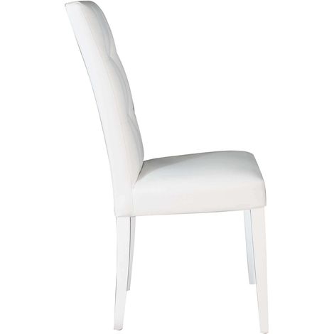 JACQUELYN - sedia moderna ecopelle con 4 bottoni (1/3)