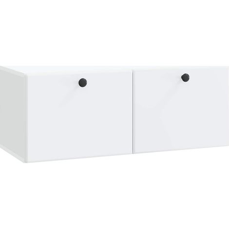 Wall-Mounted TV Cabinet 78.5 x 31 x 30 cm White Engineered Wood vidaXL (1/5)