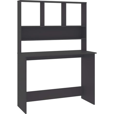 Maison Exclusive - Schreibtisch mit Regalen Grau 110x45x157 cm Ho
