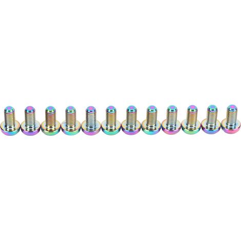 12 M5x10mm T25 Titanlegierungsschrauben für RISK Fahrradbremsscheiben (1/5)