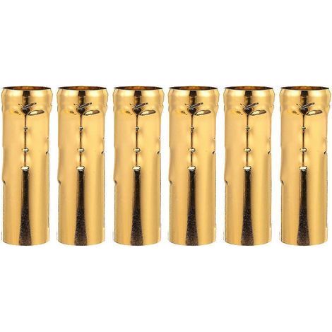 Lot de 6 manchons pour bougies de lustre E14, cache-douille pour candélabre (1/3)