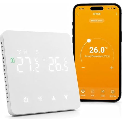 Thermostat Chauffage au Sol Electrique avec Sonde Externe 16A (1/5)