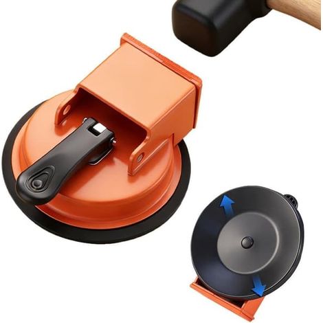 LYERCW - Ventouse de sol robuste - poignée réglable pour la pose et la réparation de stratifiés et de carrelages - ventouse professionnelle pour lames de parquet (1/5)