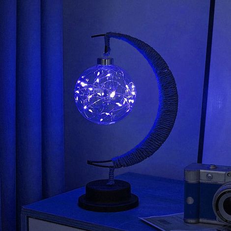 Lampe Lune - Lampe Led Réglable En Intensité Et Couleur - Décoration Chambre Enfant Salon - 28 X 15 X 10 Cm - 1 Pièce (1/2)
