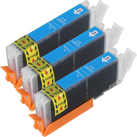 Compatible avec les cartouches d'encre Canon CLI871, imprimantes MG5780, TS6080 et TS5080, cartouches d'encre bleue. (1/5)