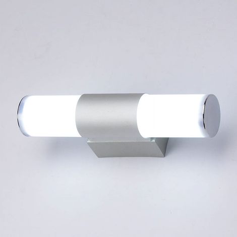 Lampe Murale Led Pour Salle De Bain - 12 W Ou 16 W - Aluminium Et Pvc - Blanc Ou Blanc Chaud - 25 Cm Ou 40 Cm - 1 Pièce (1/5)
