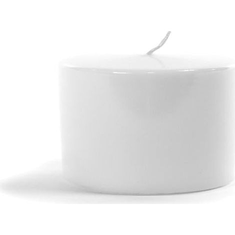 Candela "Pillar Lucid" con scatola regalo, decorazione natalizia per interno ed esterno -Ø 5 x h 7 cm / Rosso (1/4)