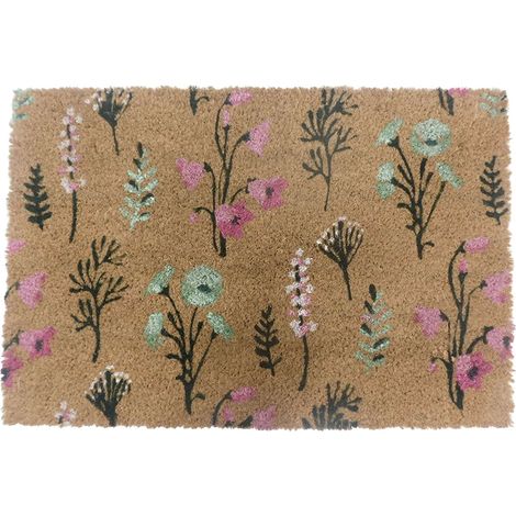 Fumatte aus kokosnussholz botanisches design 60 x 40 cm