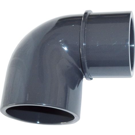 Coude réduit PVC Pression 90 degrés Male Femelle 50mm 50mm intérieur vers 50mm extérieur PN16 Piscine et arrosage et évacuation (1/5)