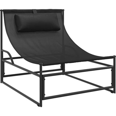 Maison Exclusive - Gartenliege Anthrazit 87x74x73 cm Stahl und Te