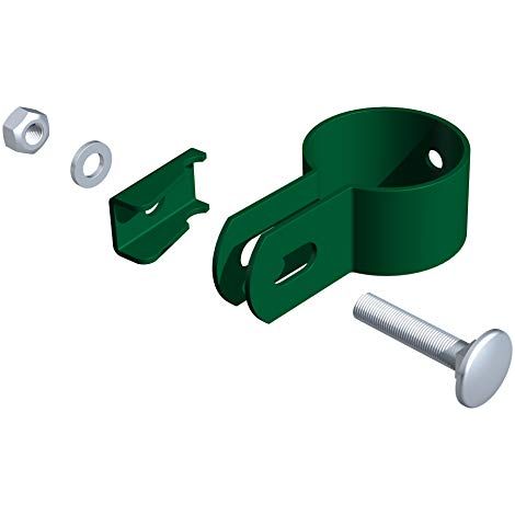 Alberts 563462 Fascetta finale, verde, per Ø palo 34 mm (1/2)