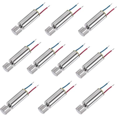 Micro Mini Coupe Creuse Vibration Moteurs DC 1.5V-5V 80mA Téléphone Cellulaire Électrique Moteur avec Magnétique 21x6mm (1/4)
