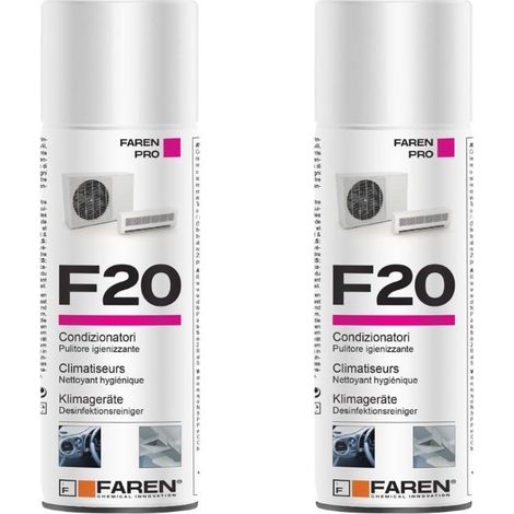 Farmicol Faren F20 Spray Igienizzante per Climatizzatori e Auto 400ml - 2pz