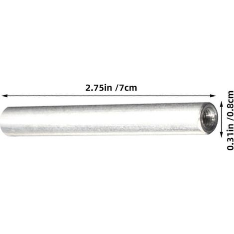 Lot de 8 tiges en fer et aluminium, pièces de rechange pour électrolyseur de précision, destinées aux expériences électromagnétiques et aux chauffe-eau. (1/4)