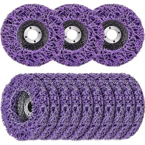 CSD Schleifscheiben-Reinigungsscheiben-Set 13 Stück (125 x 22 mm) - Zur Oberflächenbehandlung oder zum Entfernen von Farbe am Winkelschleifer (1/4)