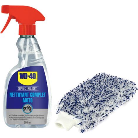 Kit Nettoyant Complet - Eponge Chenille + Spray Nettoyant WD-40