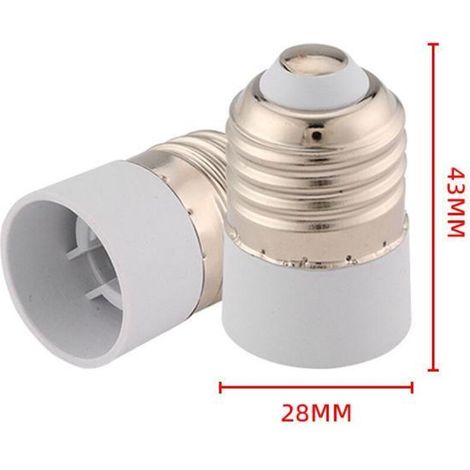 E27 vers E14 Adaptateur de Douille,E27 vers E14 Ampoule de Base Convertisseur Ampoule,0-250V, Puissance Maximale 200W, lot de 6.