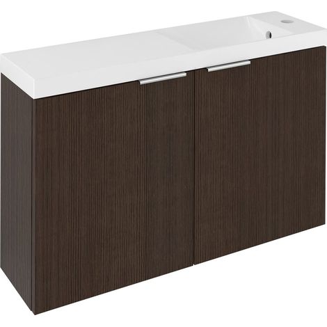 LATUS X Meuble sous-vasque 78,8x50x22cm, Pin Rustique (1/4)