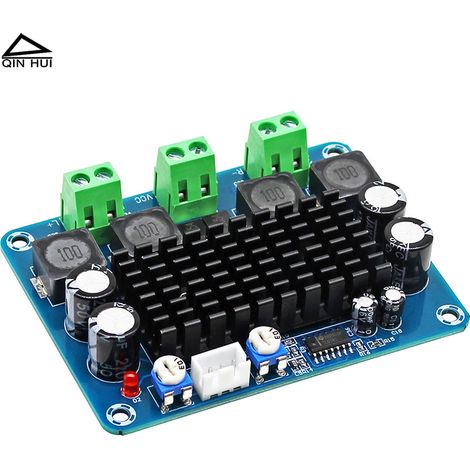 Carte d'amplificateur numérique double haute puissance de 100 W pour haut-parleur de qualité HiFi, module d'amplification audio haute fidélité, modèle commercial à monter soi-même. (1/4)