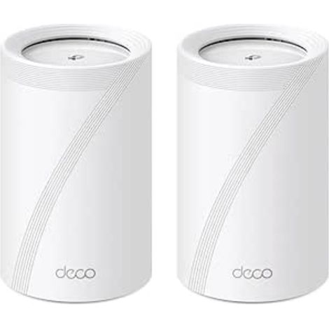 tp-link TP-Link Deco WiFi 7 Mesh BE9300 Deco tri-Bande BE65(2-Pack), Port Ethernet/Fibre 2,5 Gbit/s, Vitesse WiFi jusqu'à 9 Gbit/s, WPA3, canaux 320 MHz, 6 GHz (DECO BE65(2-PACK)) (1/2)