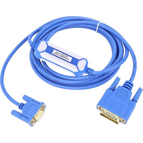 Câble de programmation PC TTY PVC bleu pour automate Siemens S5 série PLC 6ES5734-1BD20 (1/5)